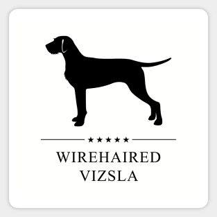 Wirehaired Vizsla Black Silhouette Magnet